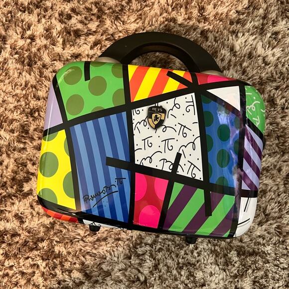 RARE LTD ED Heys Britto 12” Landscape Hard Sided Cosmetic Beauty Carrying Case - Picture 1 of 5
